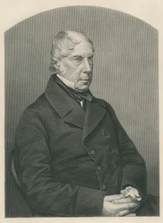 George Hamilton-Gordon, 4. jarl af Aberdeen, graveret af D.J. Pund fra et fotografi, fra 